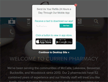 Tablet Screenshot of currenpharmacy.com